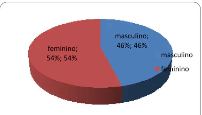 Figura 1: Distribuição dos participantes por sexo. 