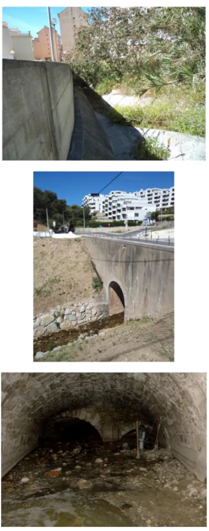 Foto 16 – O contínuo de  ribeiras  ainda  hoje  marcam  o  espaço  urbano, aqui na entrada  do  ribeiro  da  Fonte  Nova  que  atravessava  a  vila  no  seu  limite  occíduo