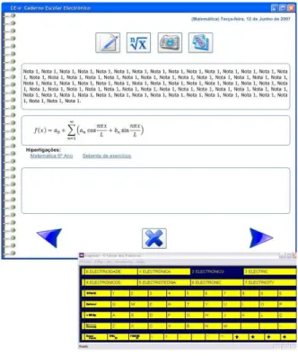 Fig. 5: CE-e note taking interface. 