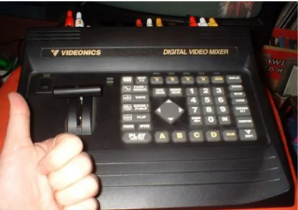 Fig. 3  — The Videonics MX-1 video mixer