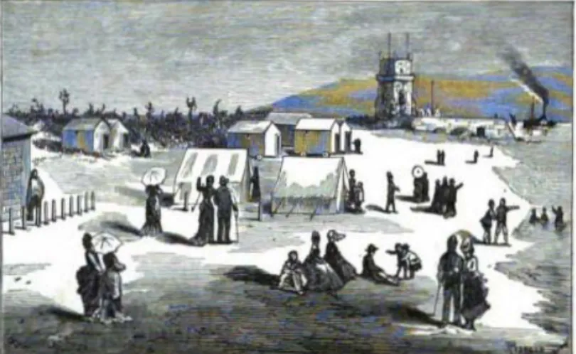 Figura 4 – Imagem da praia de Pedrouços com a Torre de Belém ao fundo 45 . 