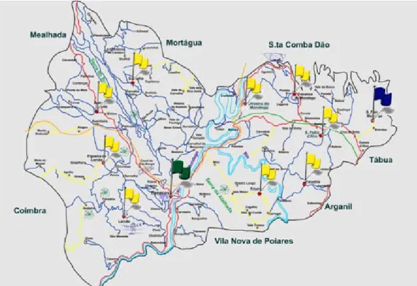 Figura 1 - Caracterização geográfica do concelho de Penacova 
