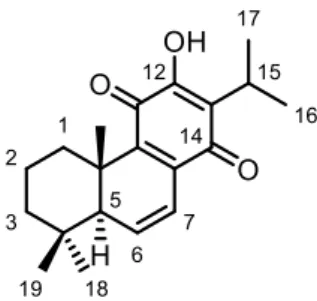 Figure 11. Structure of 6,7-dehyroroyleanone (DHR). 
