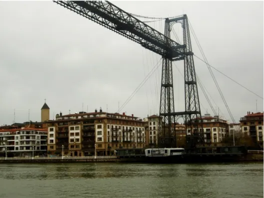 Figura 1. Puente Vizcaya. Autora: Sheila Palomares Alarcón. 2007. 
