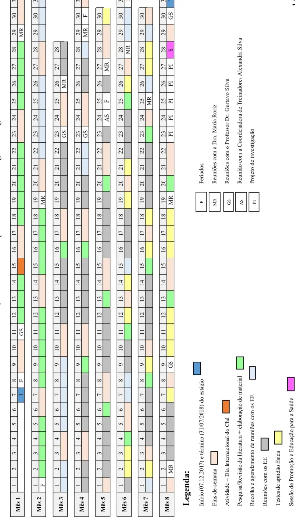 Tabela 1  Calendarização das atividades que decorreram ao longo do estágio 14