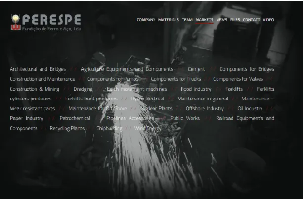 Figure 7 - FERESPE former website - materials 
