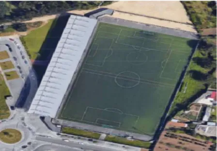 Figura 3 - Imagem Google Maps, Complexo Desportivo Municipal de Nogueira 
