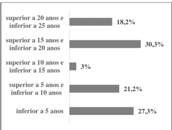 Gráfico nº 8 – Exercício de funções na área de Saúde Materna 