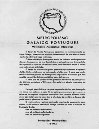 Fig. 2: Folheto do movimento associativo Formações Metropolitas, [1931-1932].  