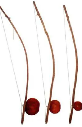 Figura 4: Berimbau Gunga, Médio e Viola.