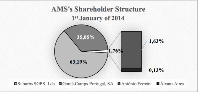 FIGURE 7: AMS Shareholder Structure At 01-01-2014  [Source: AMS’ Annual Report (2014)] 