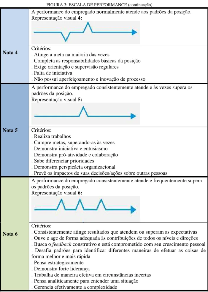 FIGURA 3: ESCALA DE PERFORMANCE (continuação) 