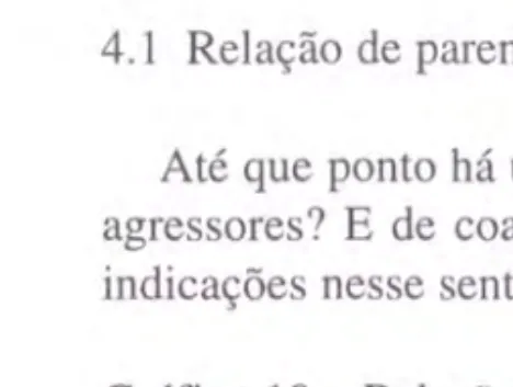 Gráfico 10 - Relação de parentesco com a vítima