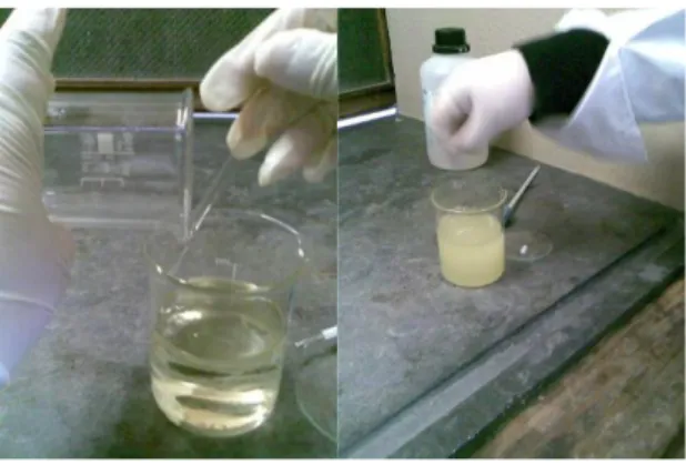 Figura 9: Adição do metóxido de sódio ao óleo 