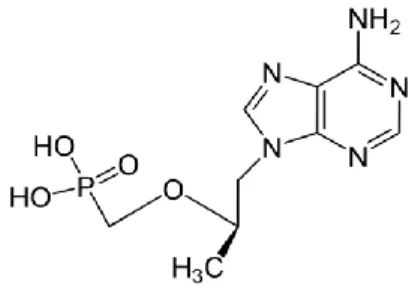 Figura 9- Estrutura química da molécula de Zidovudina ( adaptada de Selleckchem, acedido  a 15 agosto 2017)