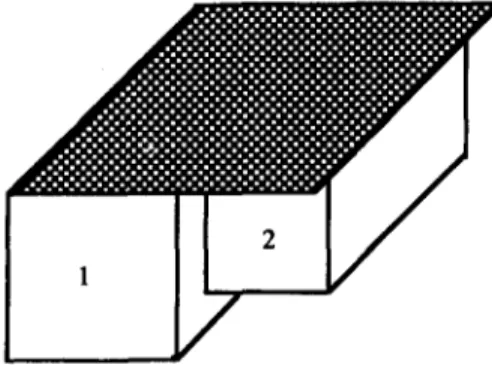 Fig. 1. Three dimensional two division rectangular pack with metal lid. 