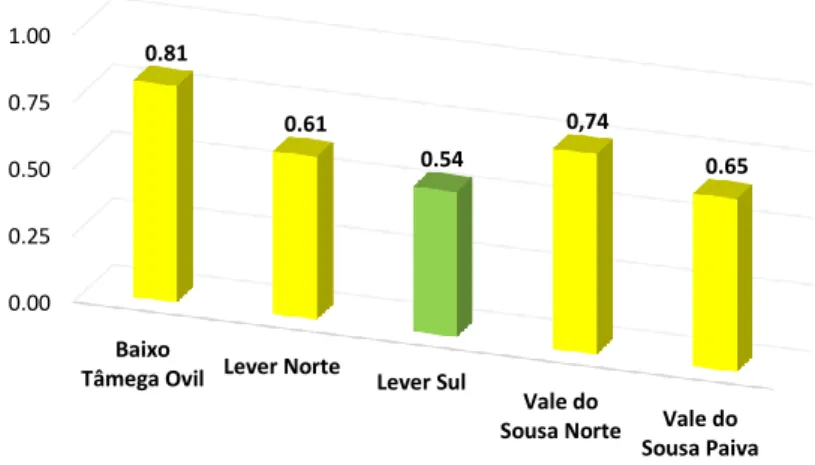 Fig. 4.13. – Análise por Subsistemas de abastecimento: MT 11 - Índice de Valor da Infraestrutura (IVI) 