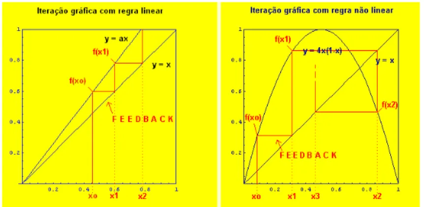 Figura 5.8: Modelo Linear vs Modelo não Linear Ao tentarmos perceber como a dinâmica evolui, observamos que: