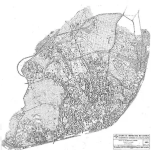 Figura 2.11 - Plano Geral de Urbanização e Expansão de Lisboa - PGUEL (Etienne de Groer) – 1948  Fonte: pdm.cm-lisboa.pt/ap_2.html 
