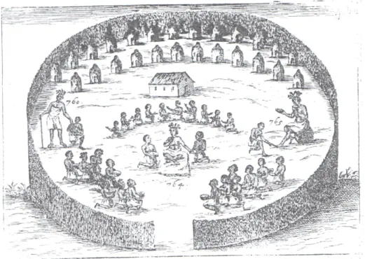 Figura 7. Ilustração de uma descrição de Cavazzi sobre uma refeição pública da Rainha Njinga  Mbandi com os seus súbditos na Matamba entre 1657 e 1663