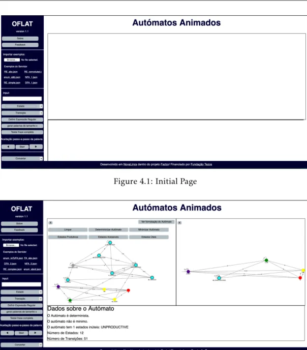Figure 4.1: Initial Page