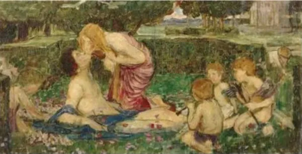 Figura 11. Estudo a óleo de The Awakening of Adonis (1900) 313