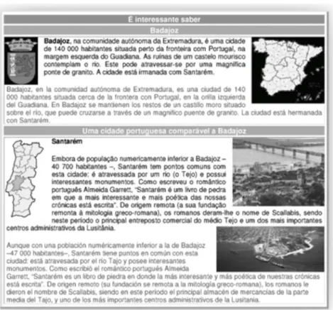 Figura 7 - Anexo cultural da unidade 2 do Curso de Portugués para Dependientes de Comercio (A2) 