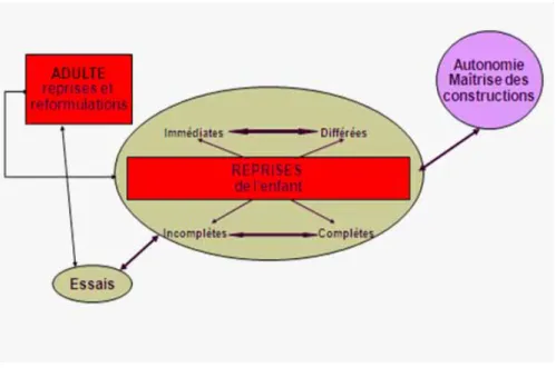 Figure 1 : Schématisation des processus interactionnels d’acquisition