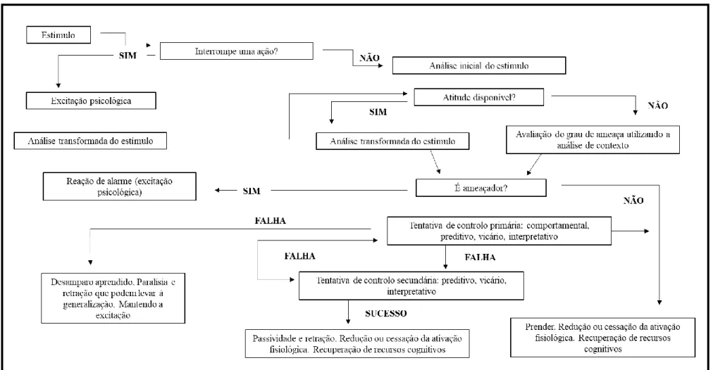 Figura  1 Modelo Sociocognitivo de Stress Ambiental  - Palma-Oliveira  (1992),  tradução própria.