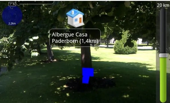 Fig. 8 – Print-screen app “Augmented Reality St James Way” (Fonte: Play Store).  