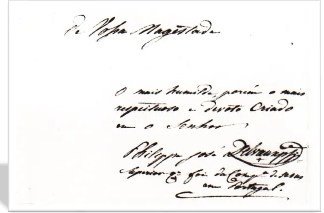 Figura 1 - Carta do P. Delvaux ao Rei D. Miguel. Paris, 30 de outubro de 1834  1