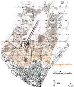 Figura 16 - A dualidade socio-espacial de Maputo, a “Cidade de cimento” e a “cidade de caniço”