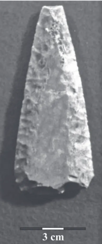 Fig. 9 – Anta das Pedras da Granja. Punhal,  presentemente extraviado (Arquivo de O. 