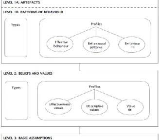 Figura I.2.4. Instrumentos quantitativos, operacionais em diferentes níveis de cultura 