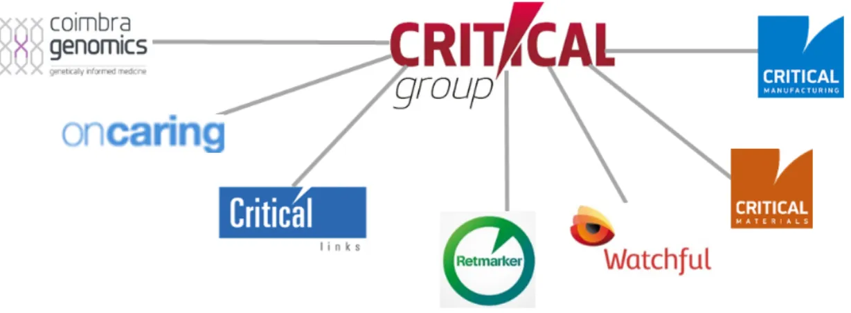 Figura 2.5 . Startups do Grupo Critical.  