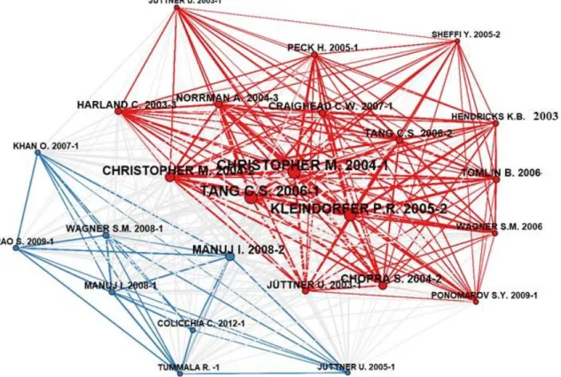 Figure 8 - Bibliographic co-citation 