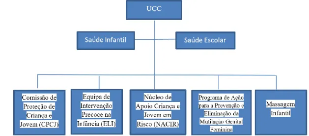 Figura 4. Agrupamento de UCC Saúde Infantil e Pediátrica 