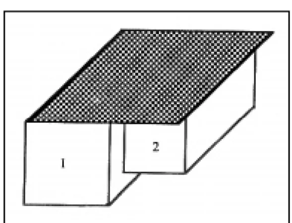 Figure 5 - Three dimensional two division rectangular pack with metal lid.