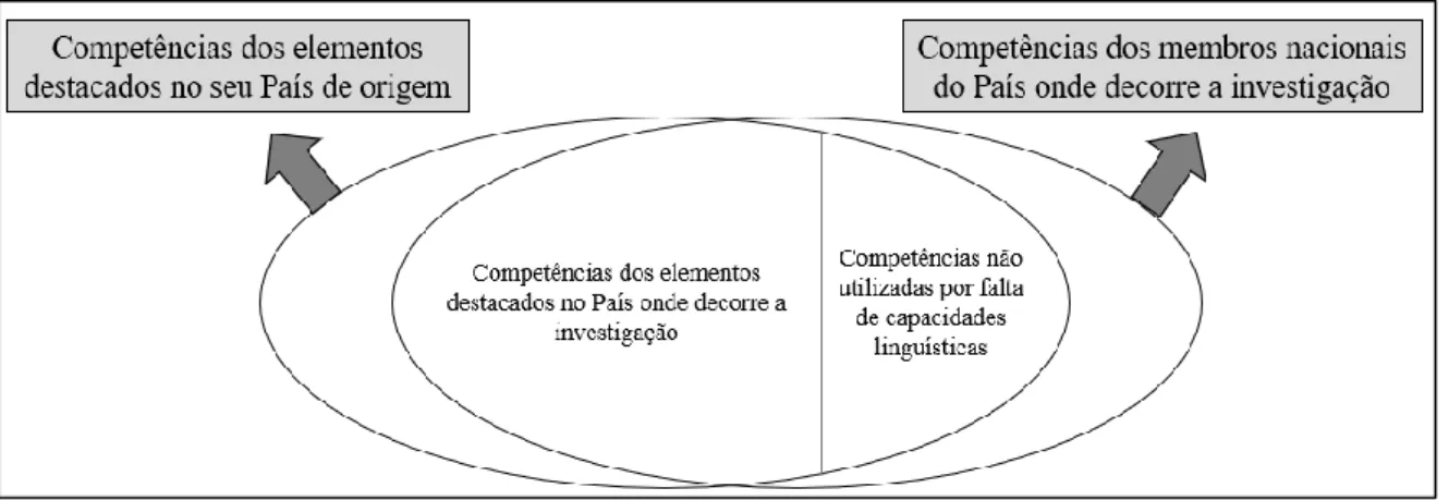 Figura n.º 5 – Competências dos elementos destacados limitadas por falta de capacidades linguísticas Fonte: Adaptado de Mayer (2006)