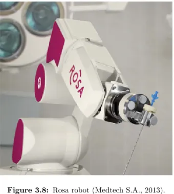 Figure 3.8: Rosa robot (Medtech S.A., 2013).