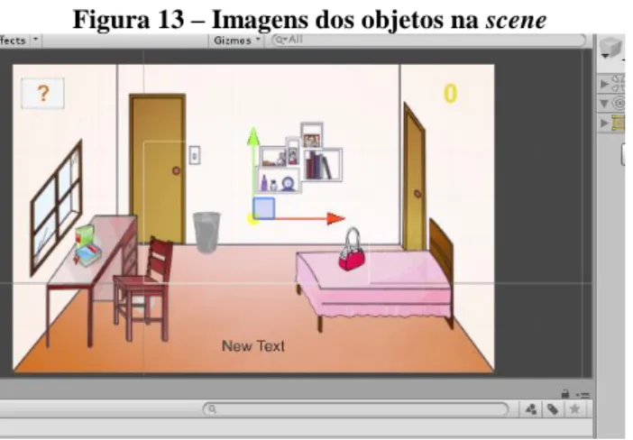 Figura 13 – Imagens dos objetos na scene