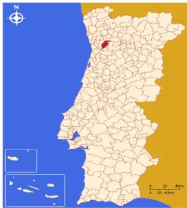Figura 1- Mapa do Território  Português