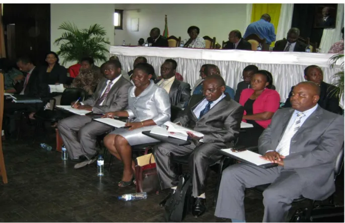 Figura 7. Membros do Governo Prov. de Sofala na Sessão da Assembleia Prov. dia 28.03.12 