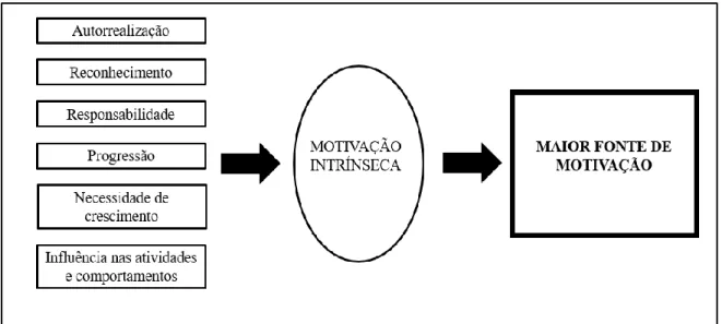 Figura 6 - A motivação intrínseca como maior fonte de motivação. 