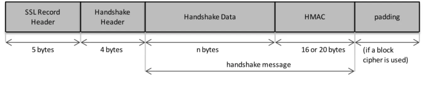 Figure 7 – SSL/TLS handshake message record 