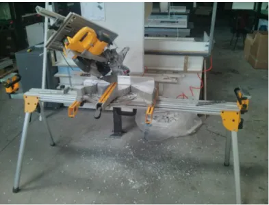 Figure 9 - Fixed table saw. 
