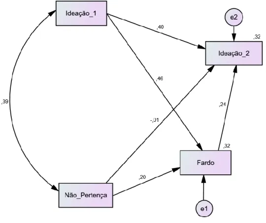 Figura 2. Modelo de path analysis testado 