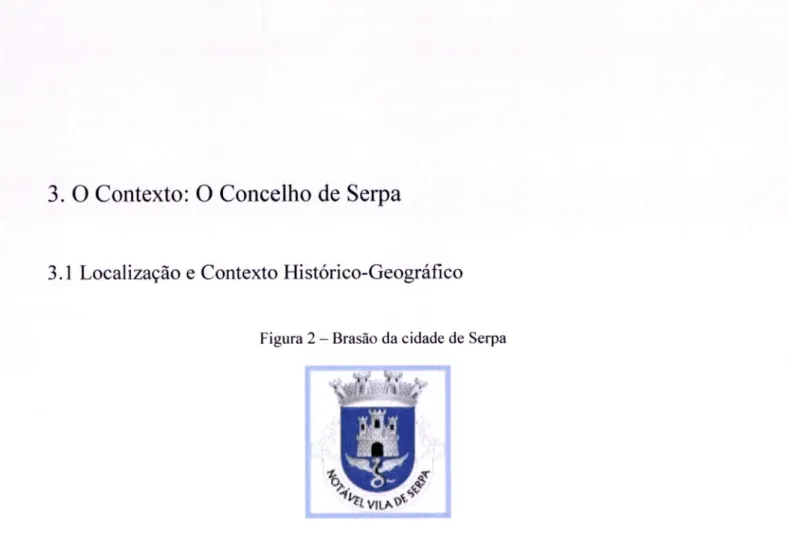 Figura  2  -  Brasão  da  cidade de  Serpa