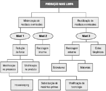 Figura 3 – Escopo de atuação da metodologia  Produção Mais Limpa. 