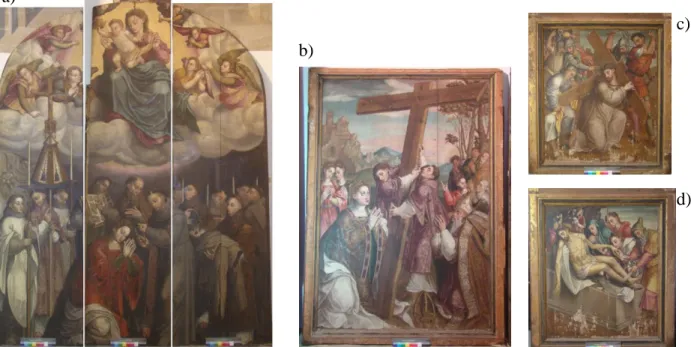 Figura  5-1:  Pinturas  de  Francisco  João  com  autoria  atestada  documentalmente:  Igreja  de  S